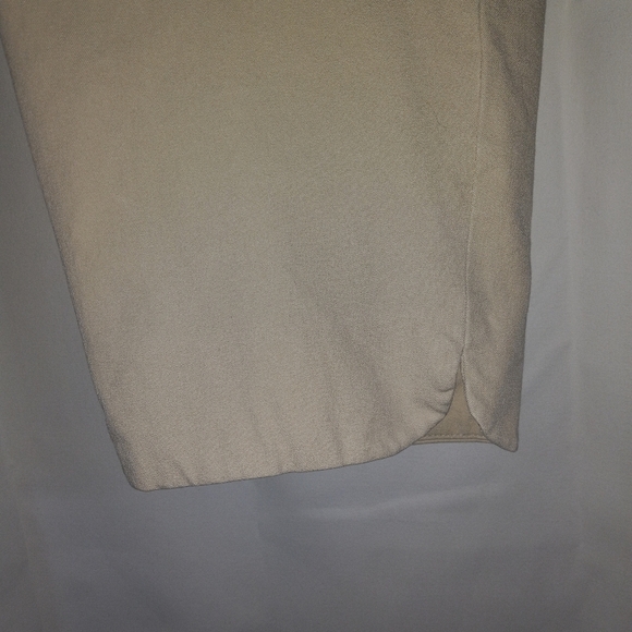 Talbots Chatham Ankle Pant 16 Khaki Beige Stretch Straight Side Zip Classic - Picture 5 of 8